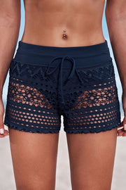 Full Size Drawstring Waist Swim Shorts Trendsi