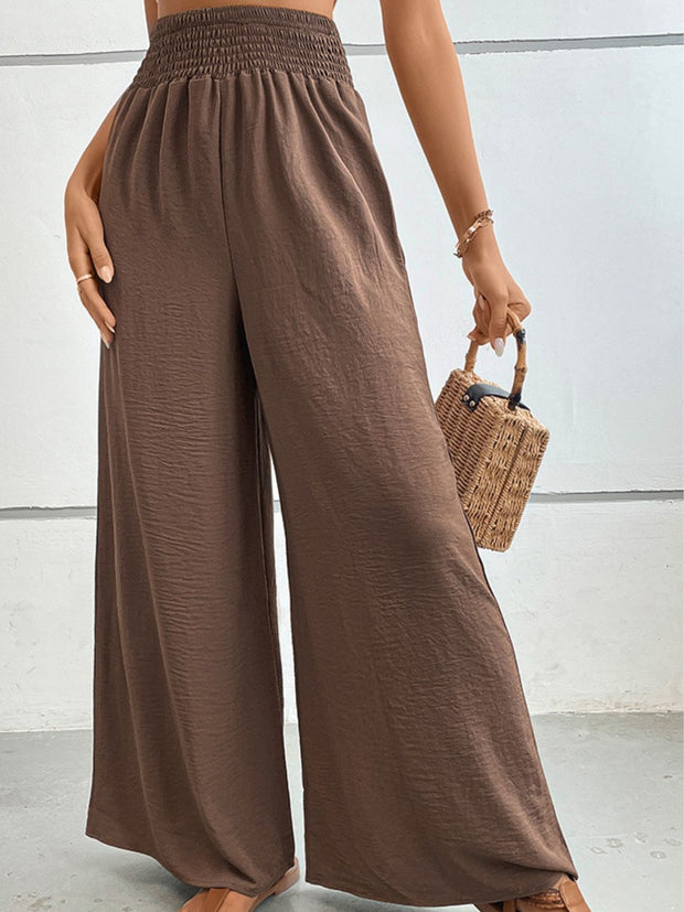 Wide Waistband Relax Fit Long Pants Trendsi