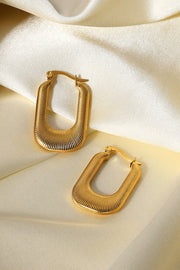 Good Luck Charm Screw-Thread U-Shaped Earrings Trendsi