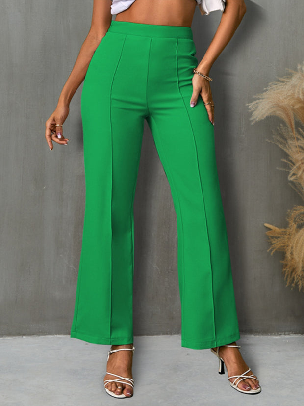 High Waist Straight Pants Trendsi