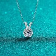 1 Carat Moissanite Rabbit Ears Shape Pendant Necklace - Chic Boutique