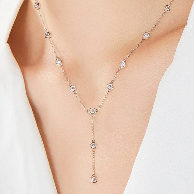 1.1 Carat Moissanite 925 Sterling Silver Necklace - Chic Boutique