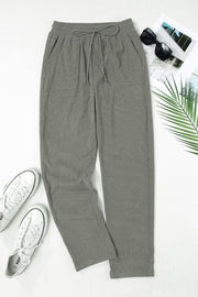 Drawstring Straight Pants with Pockets Trendsi