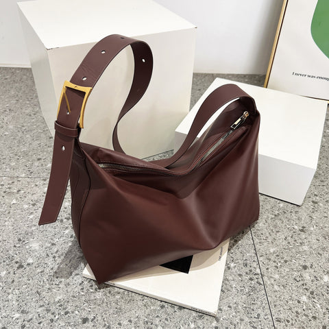 Adjustable Strap PU Leather Handbag Trendsi