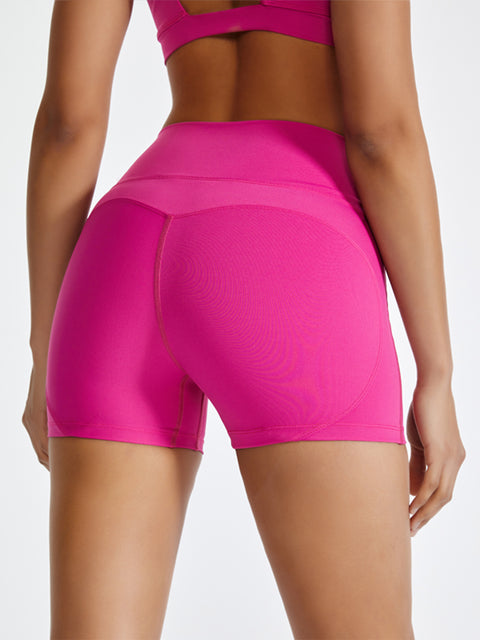 High Waist Active Shorts Trendsi