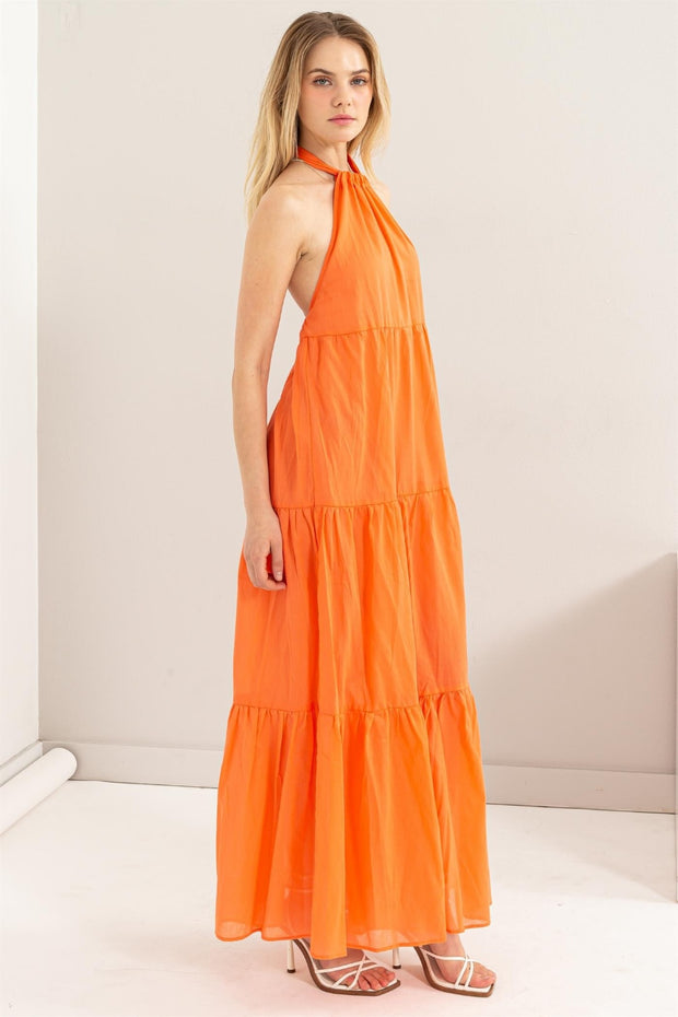 HYFVE Halter Neck Cover Up Maxi Dress Trendsi