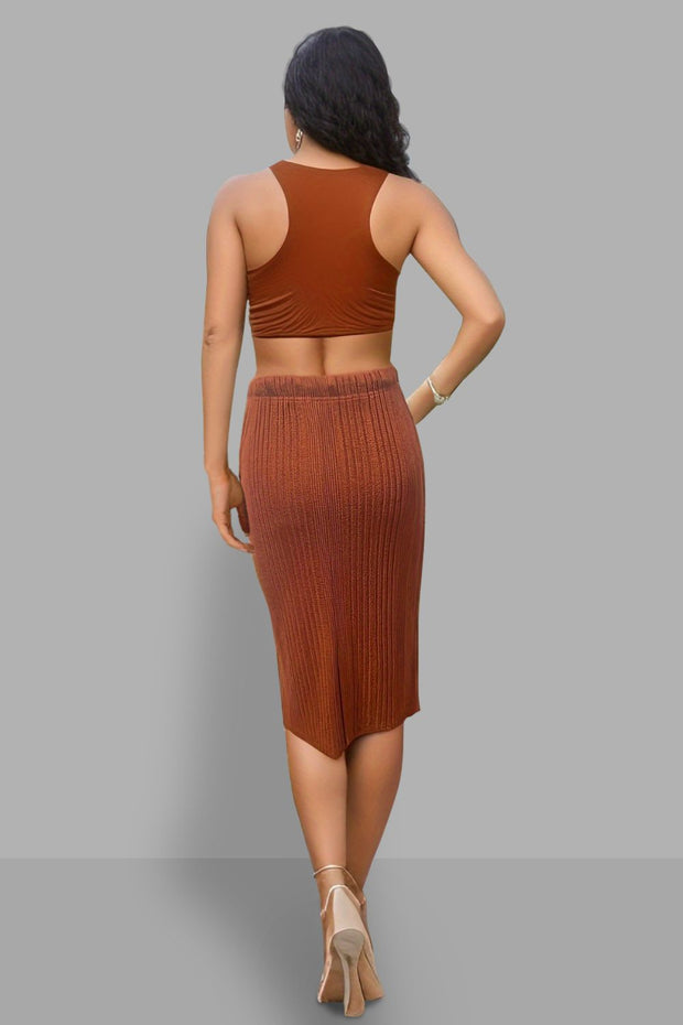 Slit High Waist Skirt Trendsi