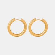 18K Gold - Plated Huggie Earrings - Chic Boutique