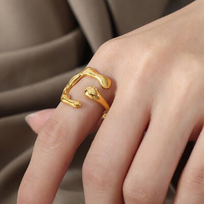 18K Gold - Plated Irregular Open Ring - Chic Boutique