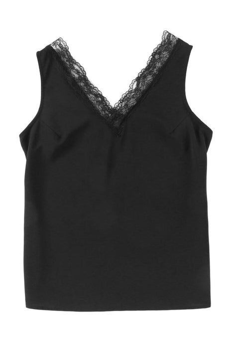 Lace Detail V-Neck Tank Trendsi