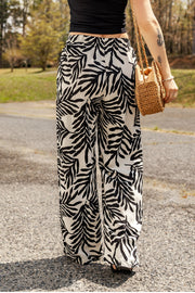 Printed Drawstring Waist Pants with Pockets Trendsi