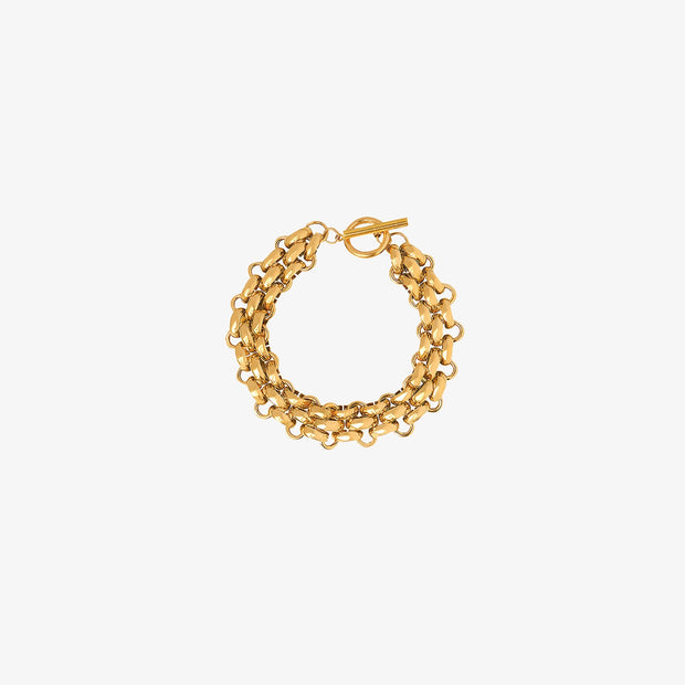 Gold-Plated Toggle Clasp Bracelet Trendsi