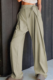 Tied High Waist Wide Leg Pants Trendsi