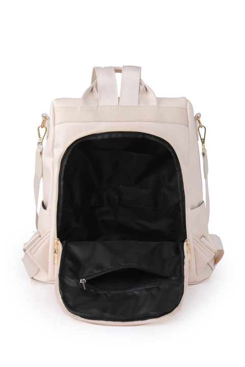 Pum-Pum Zipper Backpack Trendsi