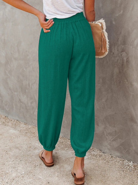 High Waist Cropped Pants