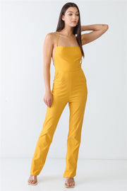 Doreli Group Backless Tied Spaghetti Strap Sleeveless Jumpsuit Trendsi