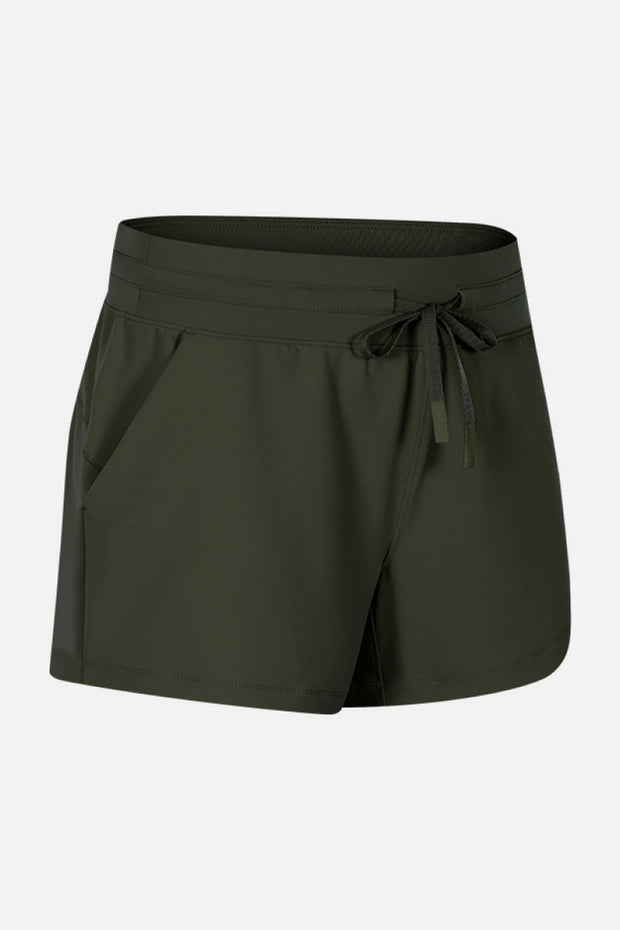 Waist Tie Active Shorts Trendsi