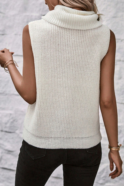 Mock Neck Sweater Vest Trendsi