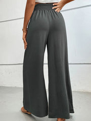 Wide Waistband Relax Fit Long Pants Trendsi