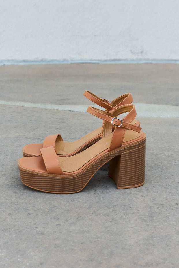 Weeboo Feel It Platform Heel Sandals Trendsi