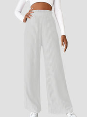 Ribbed High Waist Pants Trendsi