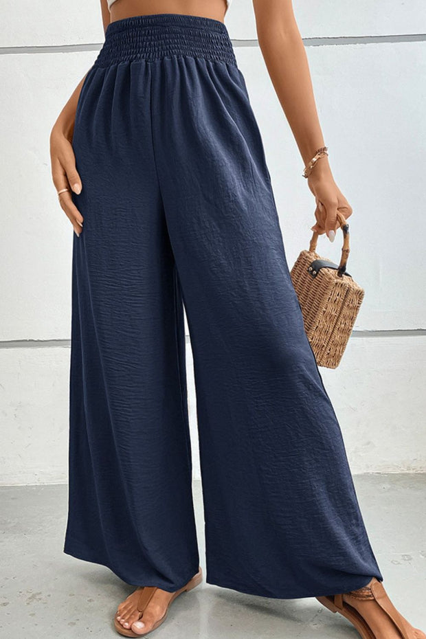 Wide Waistband Relax Fit Long Pants Trendsi