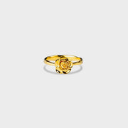 Rose Shape 18K Gold-Plated Ring Trendsi