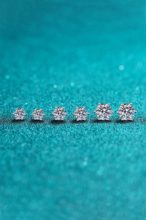 Endless Cheer Moissanite Stud Earrings Trendsi