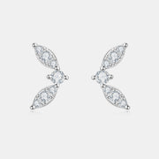 Moissanite 925 Sterling Silver Stud Earrings Trendsi