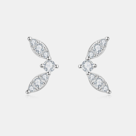 Moissanite 925 Sterling Silver Stud Earrings Trendsi