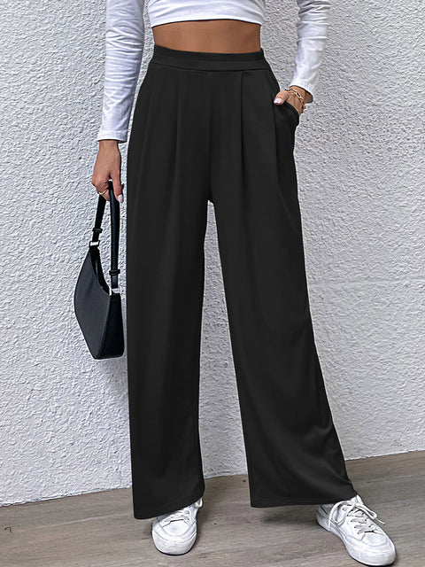 High Waist Straight Pants Trendsi