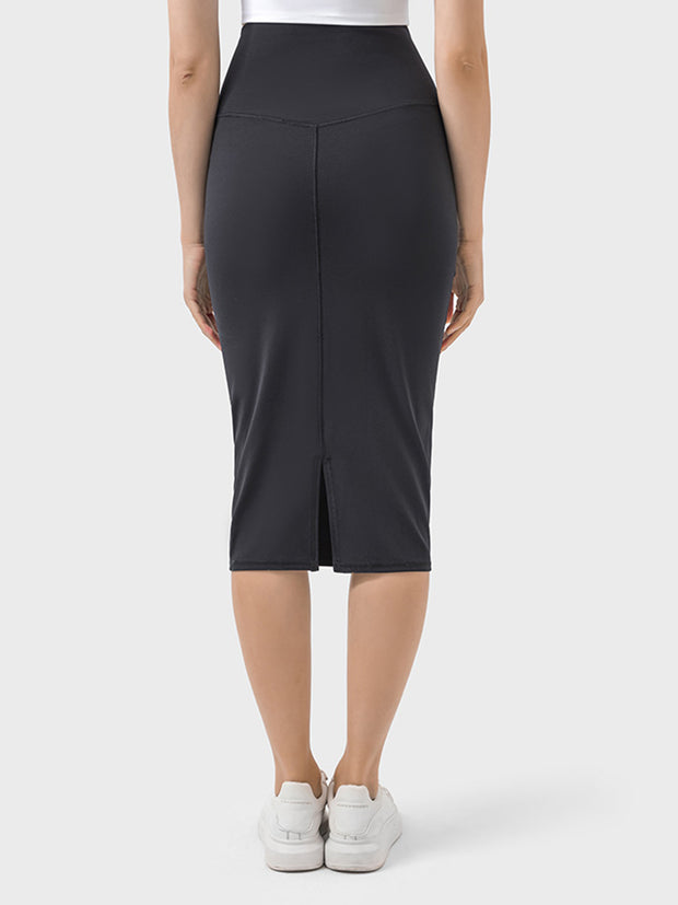 Slit Wrap Active Skirt Trendsi