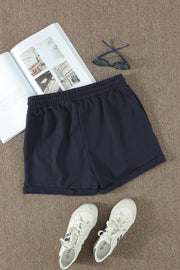 Drawstring Waist Cuffed Shorts Trendsi