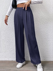 High Waist Straight Pants