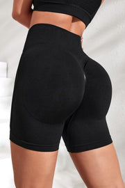 Slim Fit High Waistband Active Shorts Trendsi