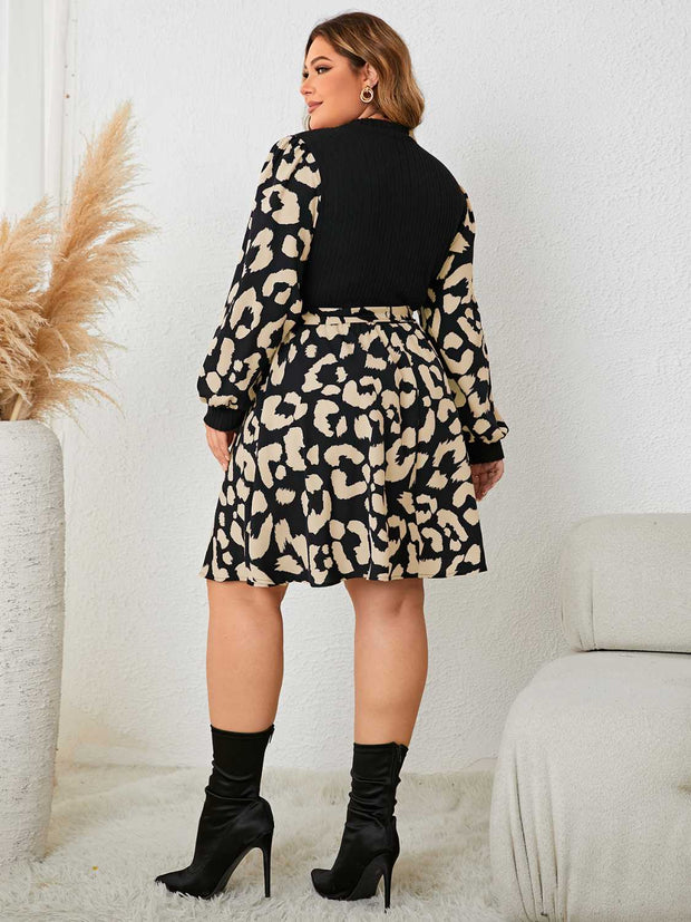 Plus Size Splicing Dress Trendsi