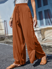 Full Size Tassel Wide Leg Pants Trendsi