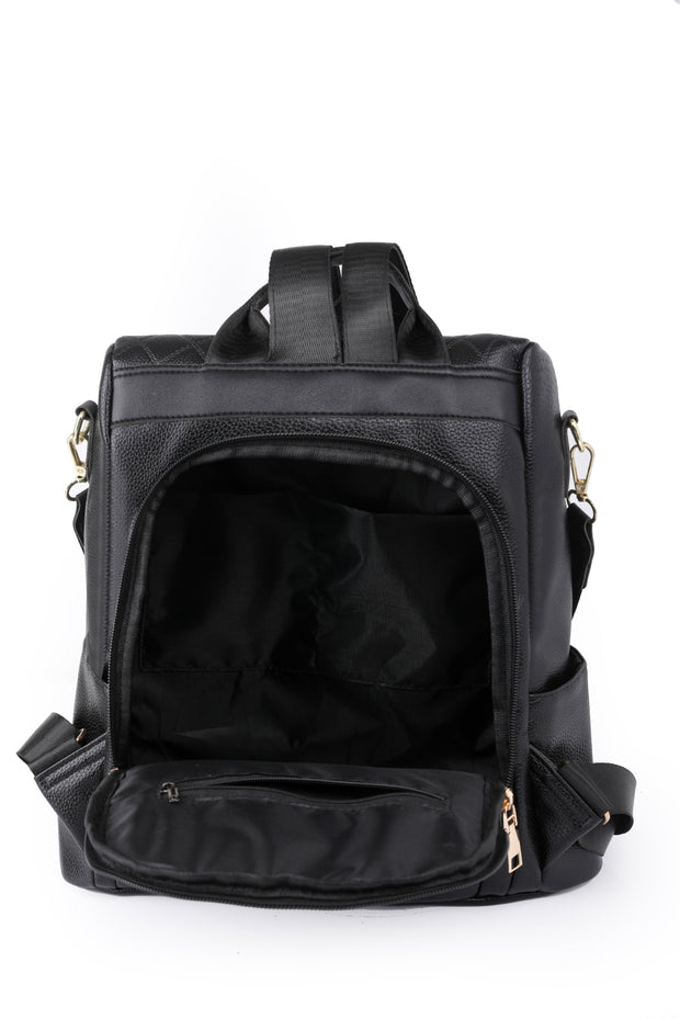 Pum-Pum Zipper Backpack Trendsi