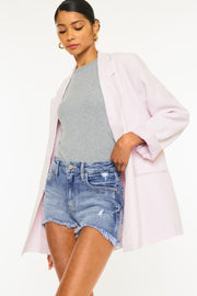 Kancan Distressed Raw Hem Denim Shorts Trendsi