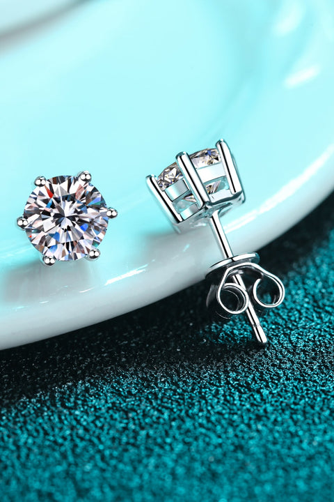 Endless Cheer Moissanite Stud Earrings Trendsi