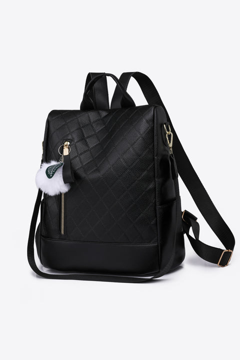 Pum-Pum Zipper Backpack Trendsi