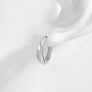 925 Sterling Silver Huggie Earrings Trendsi