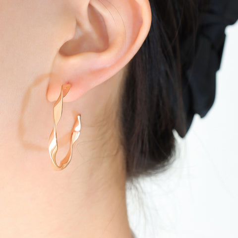 Titanium Steel C-Hoop Earrings Trendsi