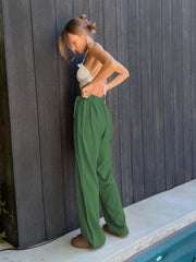 Tied High Waist Wide Leg Pants Trendsi