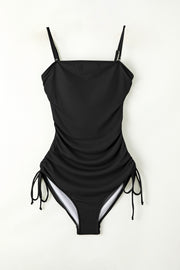 Drawstring Spaghetti Strap One-Piece Swimwear Trendsi