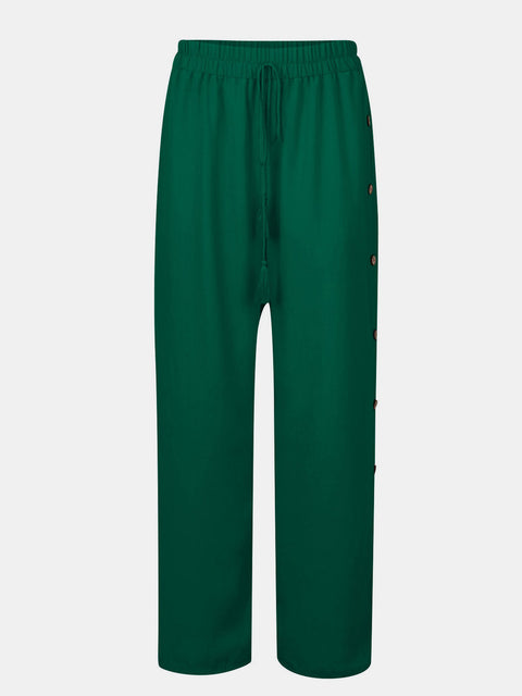 Full Size Tassel Wide Leg Pants Trendsi