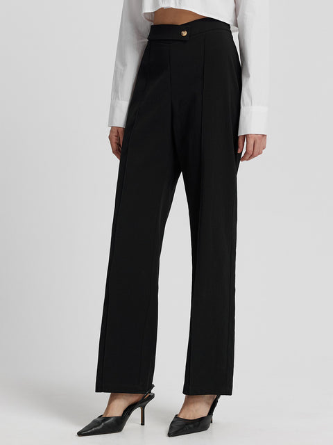 High Waist Straight Pants Trendsi