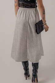 Speckle High Waist Midi Skirt Trendsi