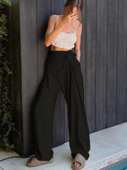 Tied High Waist Wide Leg Pants Trendsi