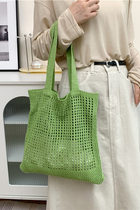 Openwork Tote Bag Trendsi